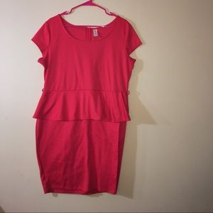 No Boundaries Peplum Dress